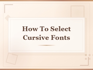 Best Cursive Font Collections: How to Select the Perfect Style