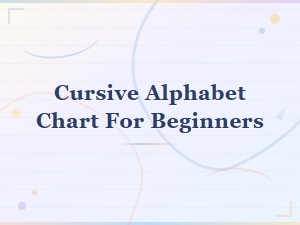 Cursive Alphabet Chart for Beginners Printable Guide and Tutorial